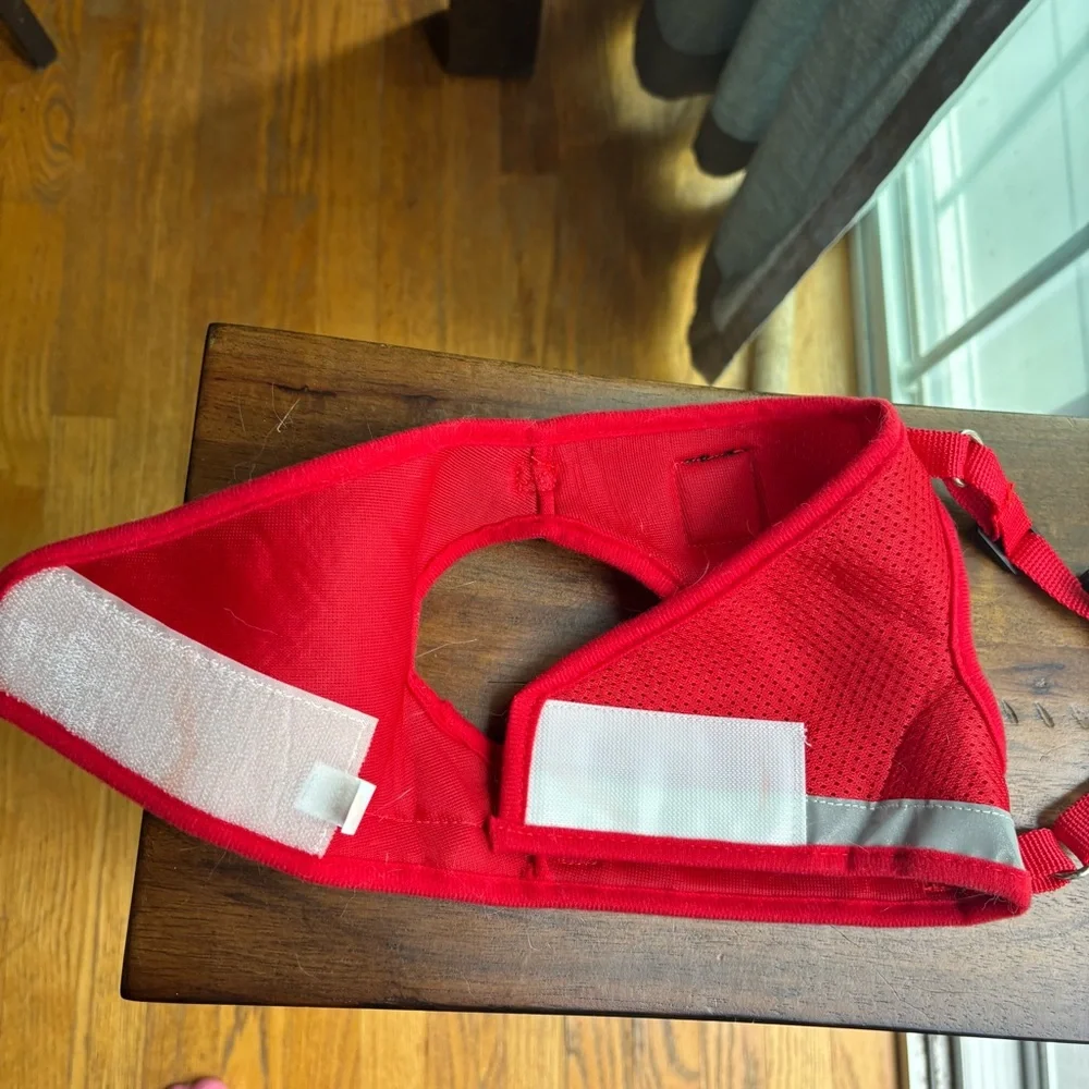 Travel cat large harness leash red